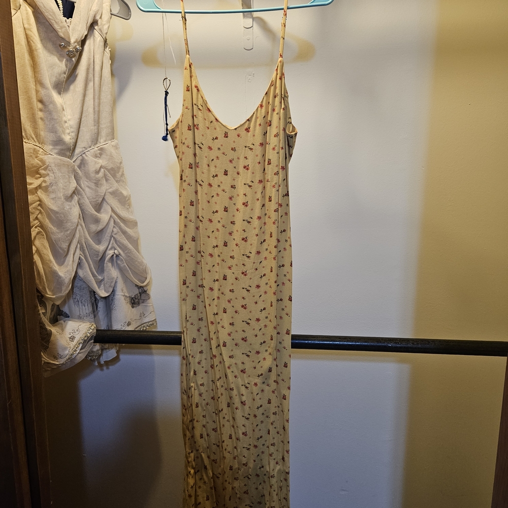 Reformation Yellow Floral Dress